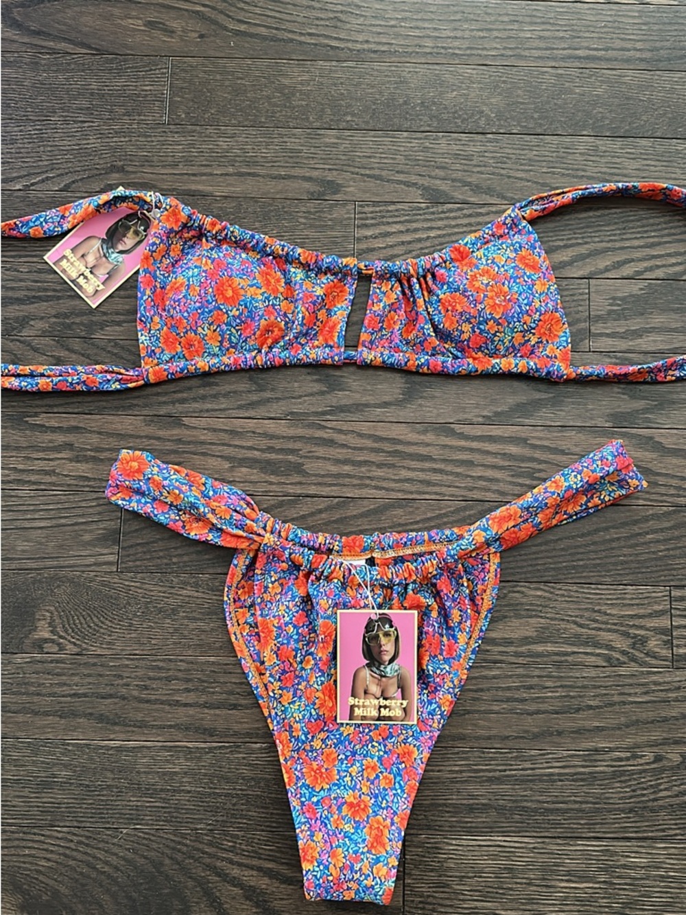 Strawberry Milk Mob Après Swim Bikini